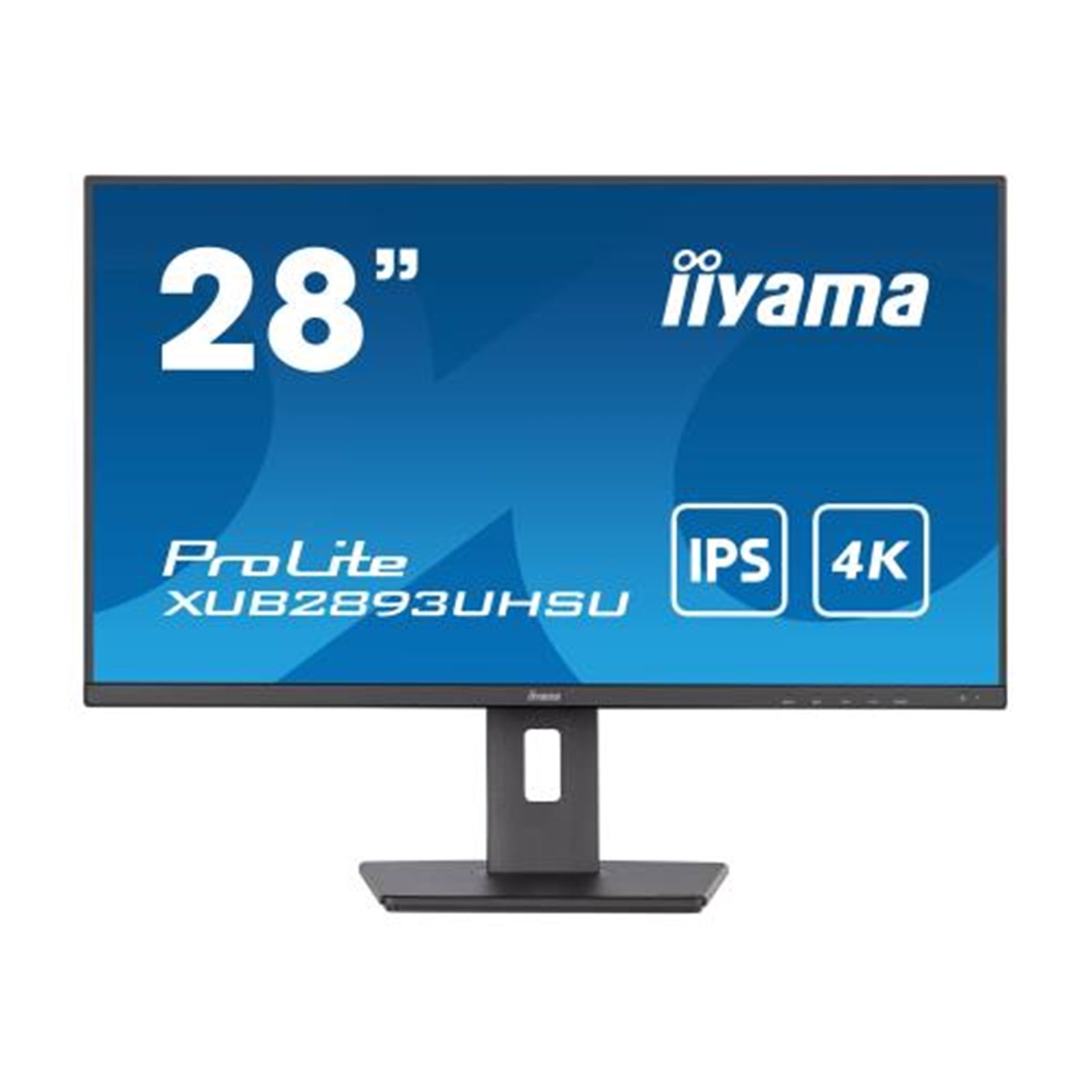 iiyama Prolite XUB2893UHSU-B5 2 inch IPS Monitor, 4K, 3ms, HDMI, DisplayPort, USB Hub, 60Hz, Speakers, Black, Internal PSU, VESA, Height Adjust, Pivot-PCR Business Solutions Ltd